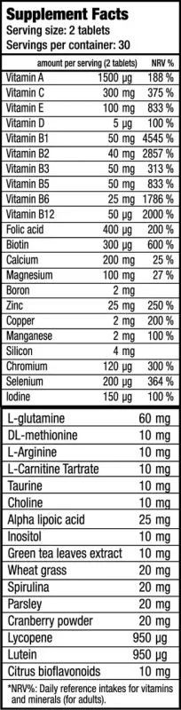 BioTech USA Multivitamin for Men 60 tabl