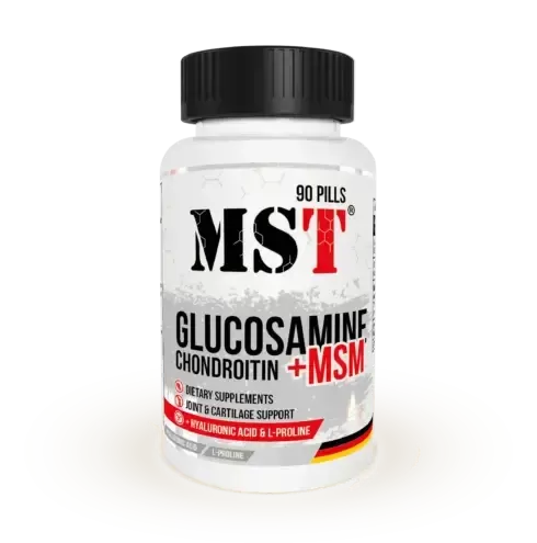 MST Glucosamine+Chondroitine+MSM+Hyaluronic Acid + L-Proline 90 pills