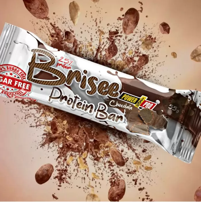 Power Pro 25% Brisee bar шоколад без цукру 20x55g