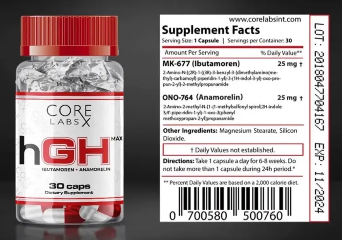 Core Labs hGH MAX 30 caps