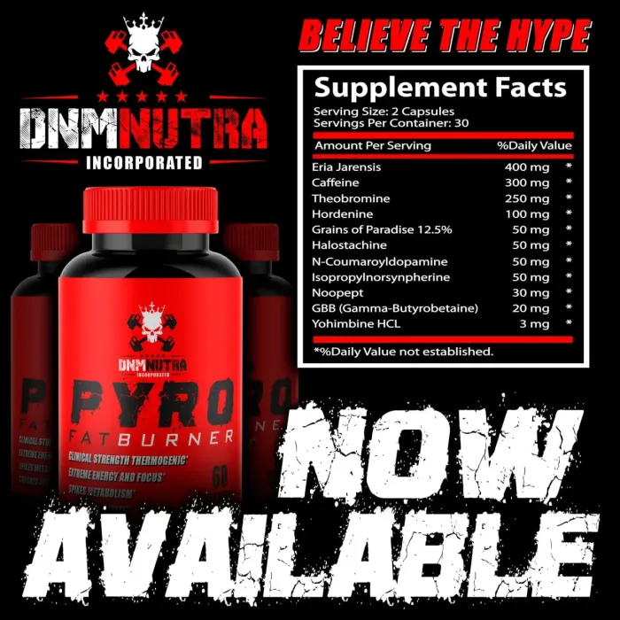 DNM Nutra Pyro Fat Burner 60 caps