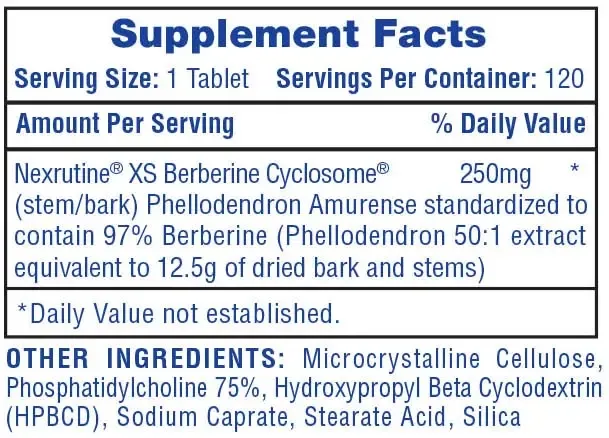 Hi-Tech Pharmaceuticals Nexrutine XS Berberine 120 табл