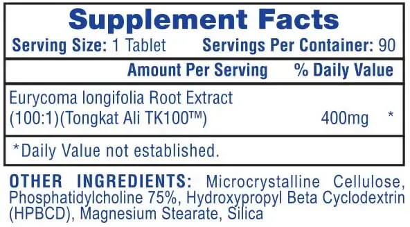 HI TECH PHARMACEUTICALS TONGKAT ALI 100:1 EXTRACT 90 tabl