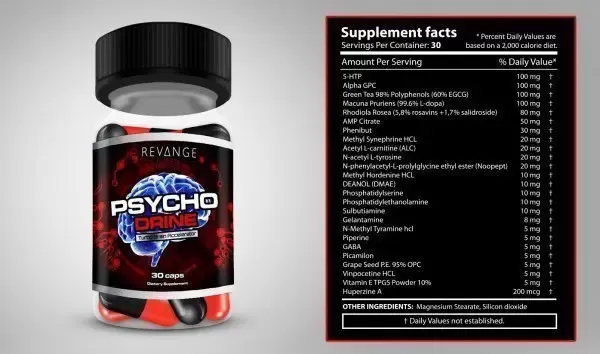 Revange Nutrition Psycho Drine 60 caps 