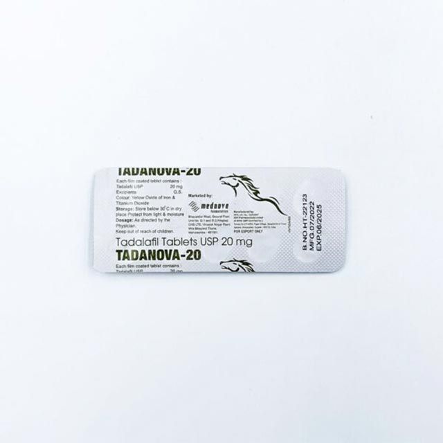 Tadanova 20 mg (тадалафіл)